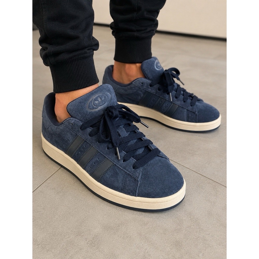 adidas Campus 00s Men's 9.5 Navy Blue Suede Sneakers JH9610 Originals